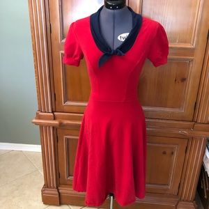 Bernie Dexter Retro Red Sailor Dress